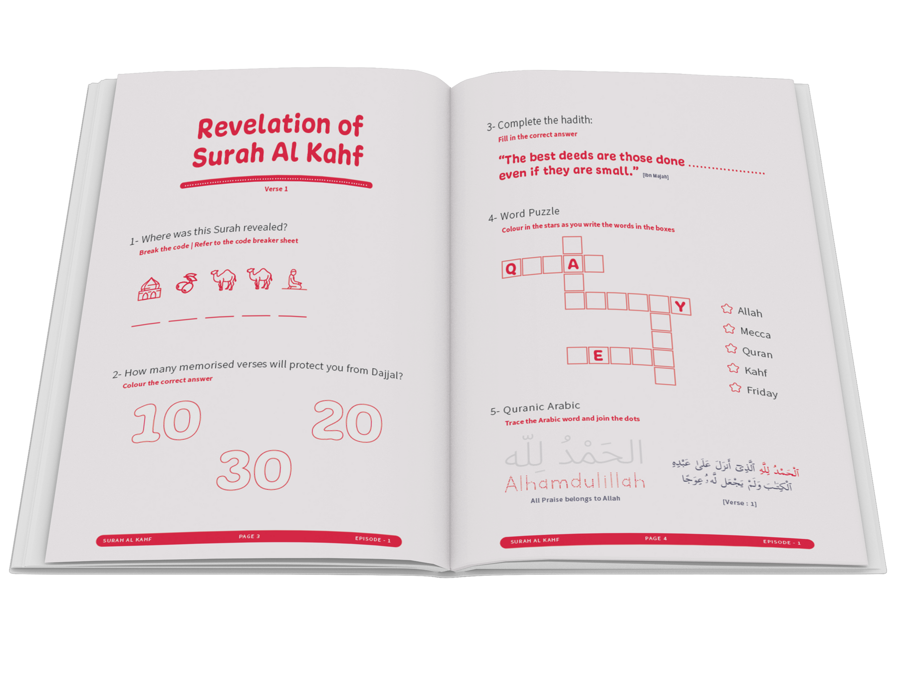 Surah Al-Kahf Workbook