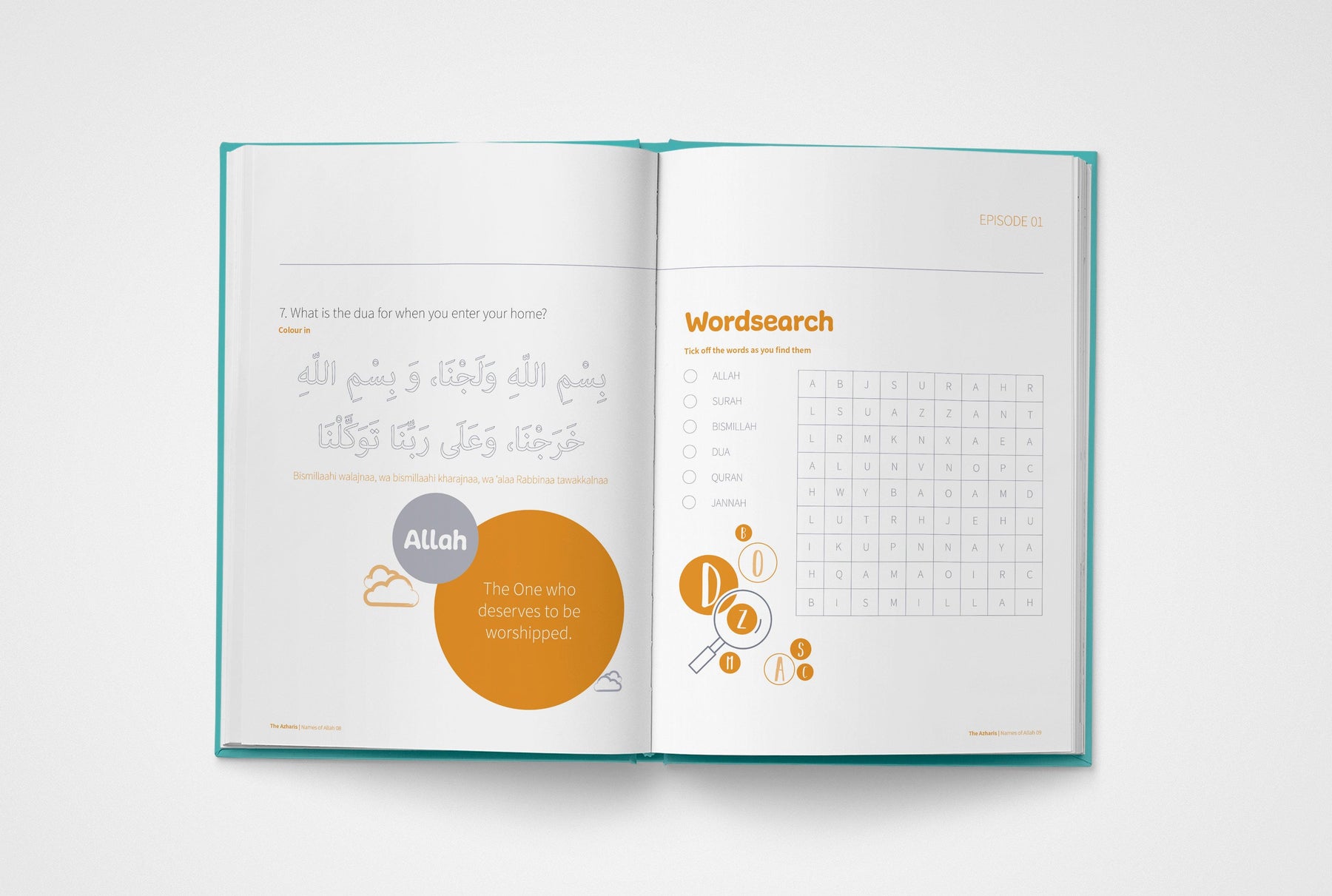 Names Of Allah Workbook - The Azharis